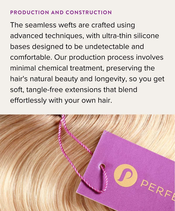 wavy seamless clip-in hair extensions set by perfect locks