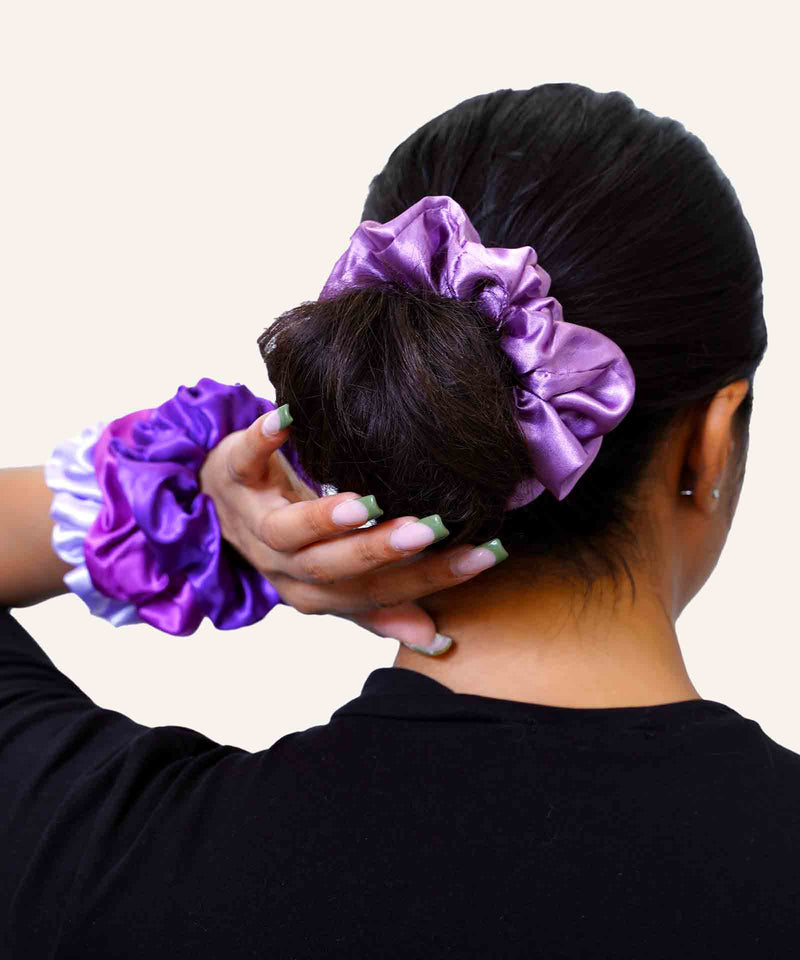 satin sleep scrunchies (4-pack) hair care by perfect locks
