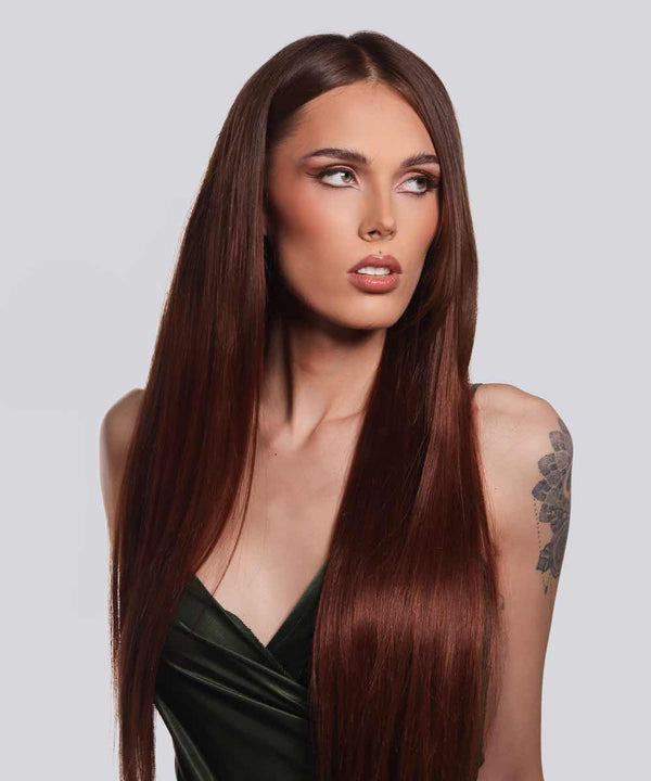 Straight Colored Hair Machine Weft