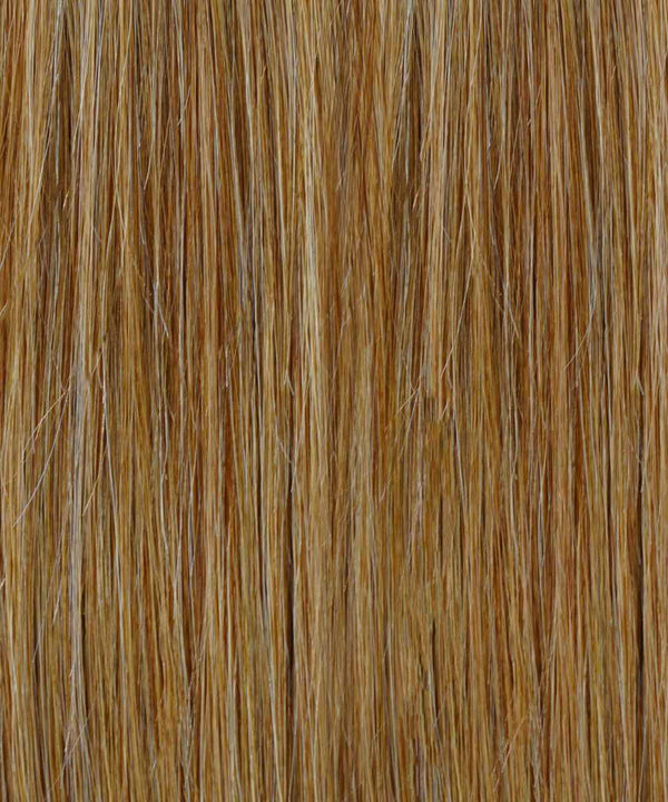golden brown (6) straight tape in hair extensions by Perfect Locks