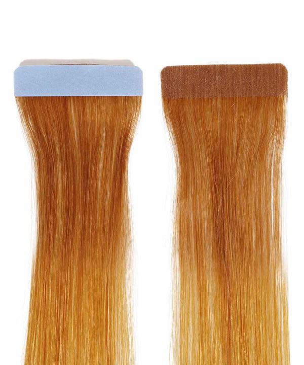 honey blonde ombre (12/27/613) straight tape in hair extensions by Perfect Locks