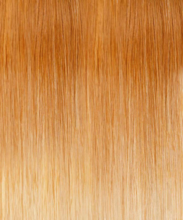 honey blonde ombre (12/27/613) straight tape in hair extensions by Perfect Locks