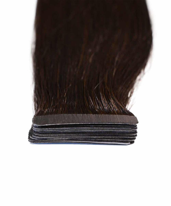 natural black (1B) straight tape in hair extensions by Perfect Locks