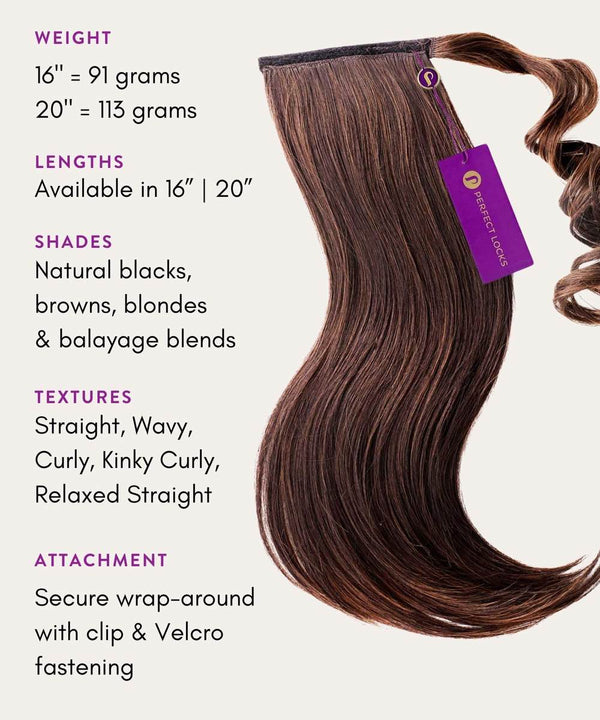 Straight Clip-In Ponytail Extensions Ponytail