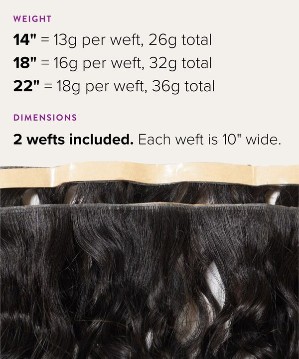 Curly Seamless Tape-In Weft
