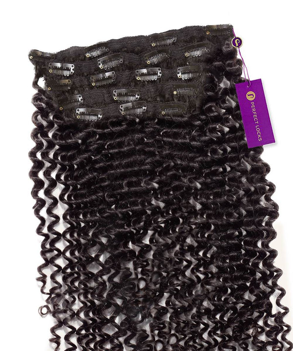 Tight Curly Lace Clip Ins Natural Black 