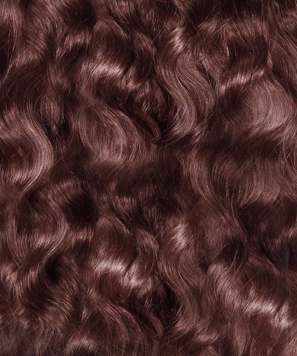 Wavy Colored Hair Machine Weft