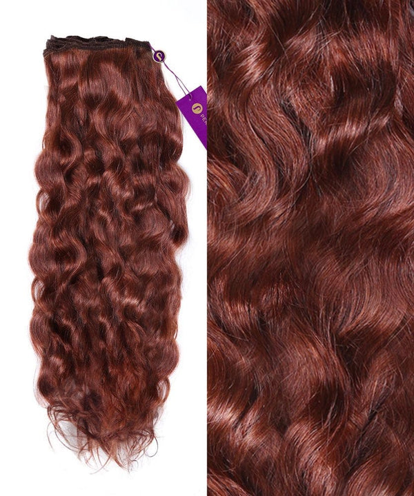 Wavy Colored Hair Machine Weft