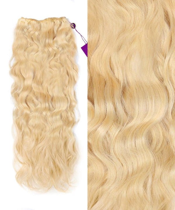 Wavy Colored Hair Machine Weft