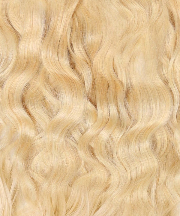 Wavy Colored Hair Machine Weft