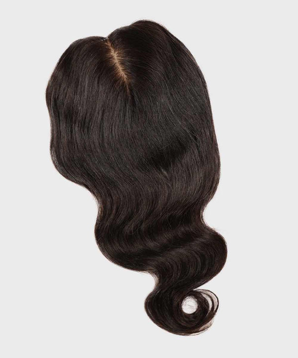 wavy human hair crown topper by perfect locks