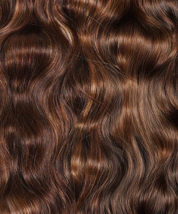 Wavy Clip-In Ponytail Extensions Ponytail Wavy Warm Mocha