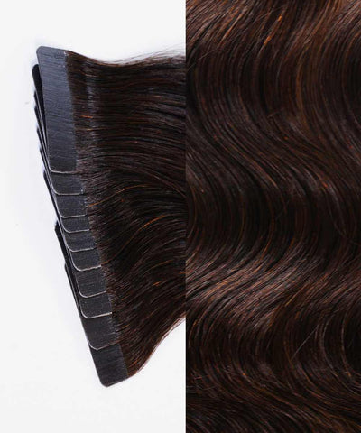 natural black (1B) wavy tape in hair extensions by Perfect Locks#color_natural-black-(1B)