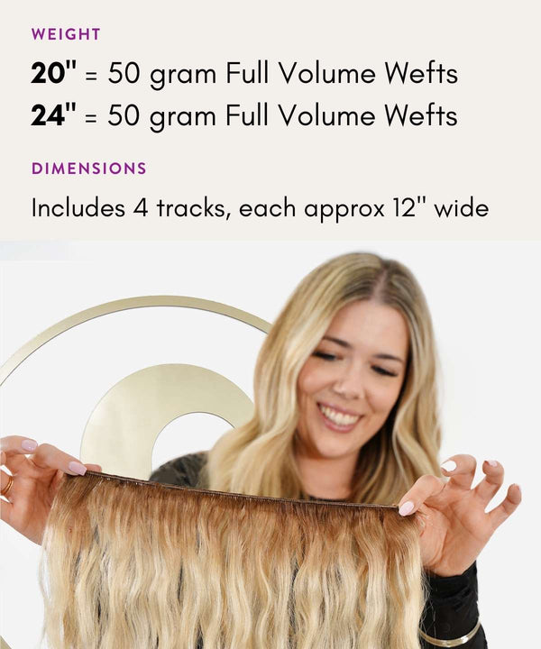 relaxed straight hand-tied weft rows (2oz) by perfect locks