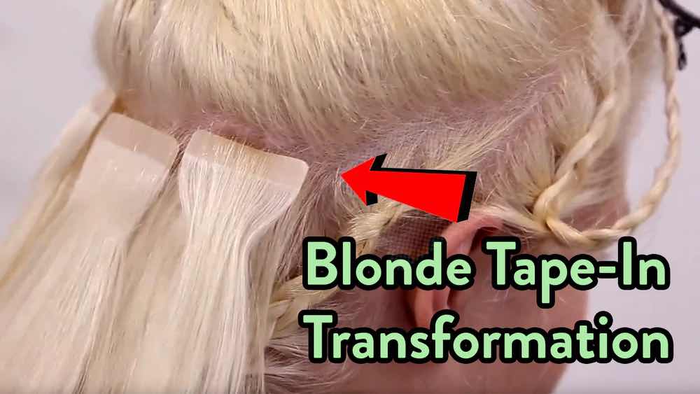 blonde tape in transformation