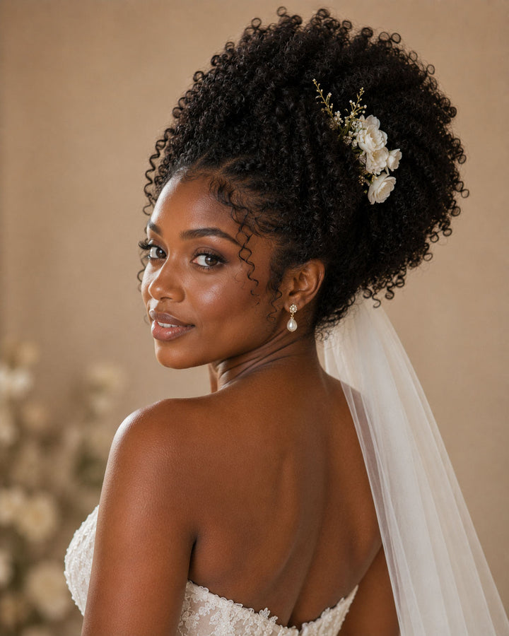 Coily & Textured bridal hair extensions