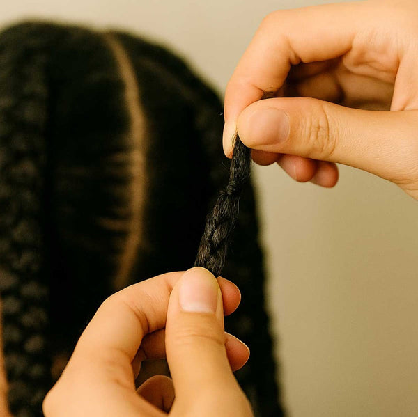 sealing ends of bulk hair 