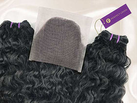Photo of Machine Wefts and Lace Closure Hair Extensions