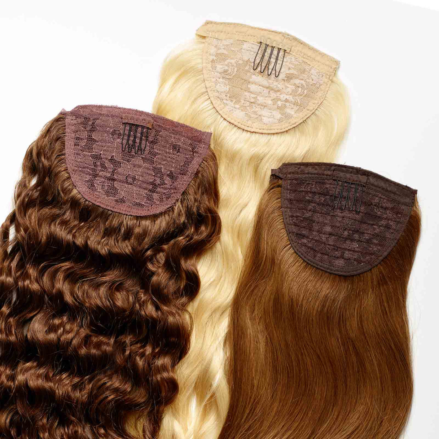Straight, Wavy, and Curly Pontyails