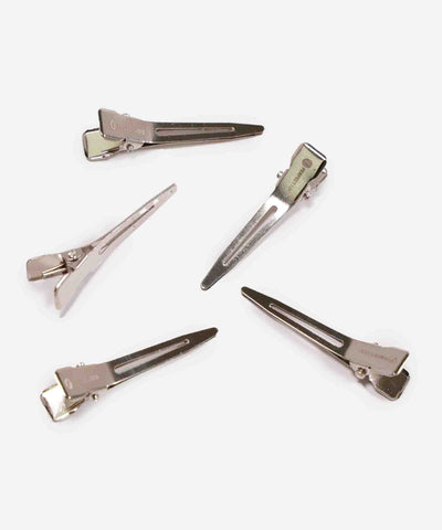 duckbill metal hair clips (5 pack) supplies by perfect locks