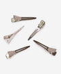 duckbill metal hair clips (5 pack) supplies by perfect locks