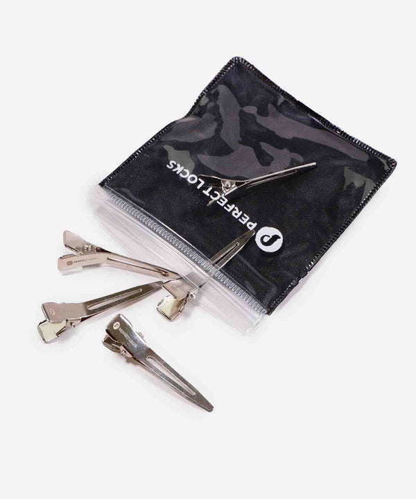 duckbill metal hair clips (5 pack) supplies by perfect locks