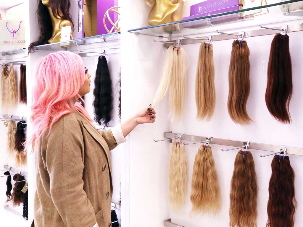 human hair extensions