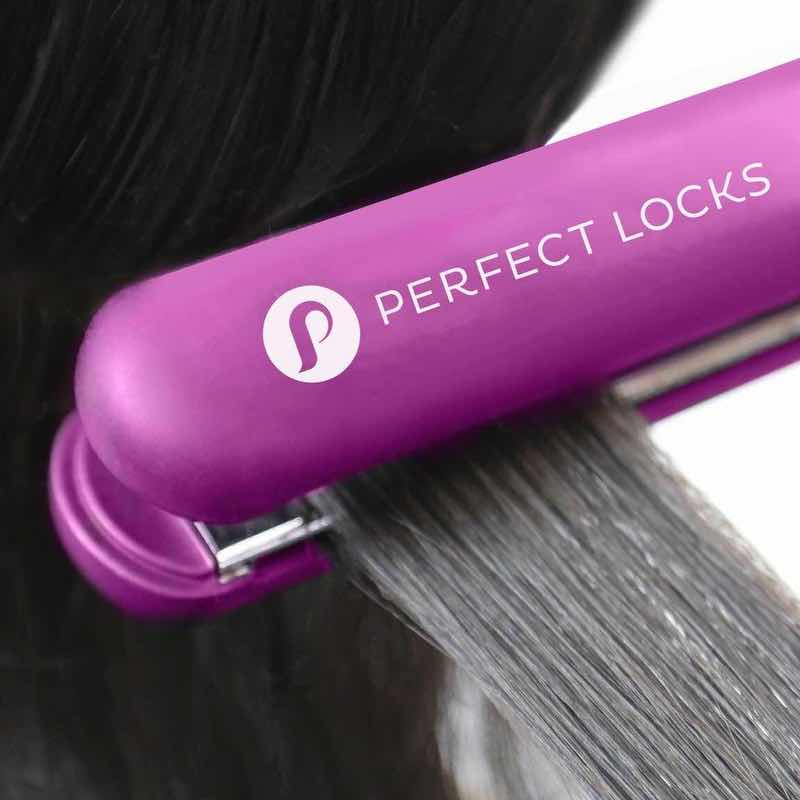 Step 5: Tap with a flat iron. Doing so will heat up the glue to activate the bond.