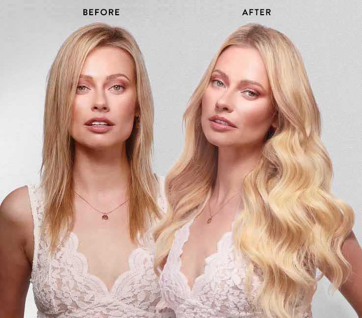 Before and After Hair Extensions