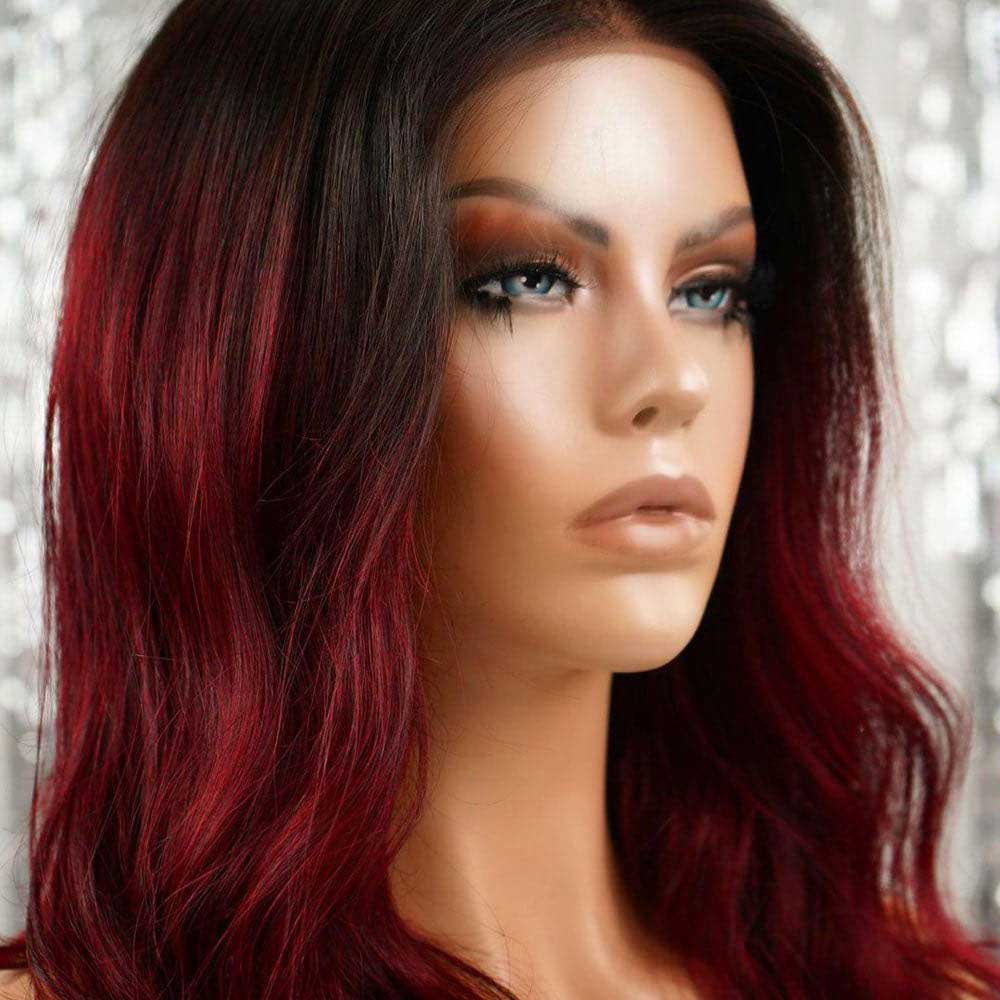 lace front wig on a mannequin head