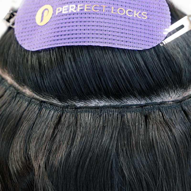 Step 5: Admire the result. Admire your undetectable and seamless weft laid in your hair.