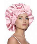 Satin-Silk Hair Bonnet with Elastic Strap
