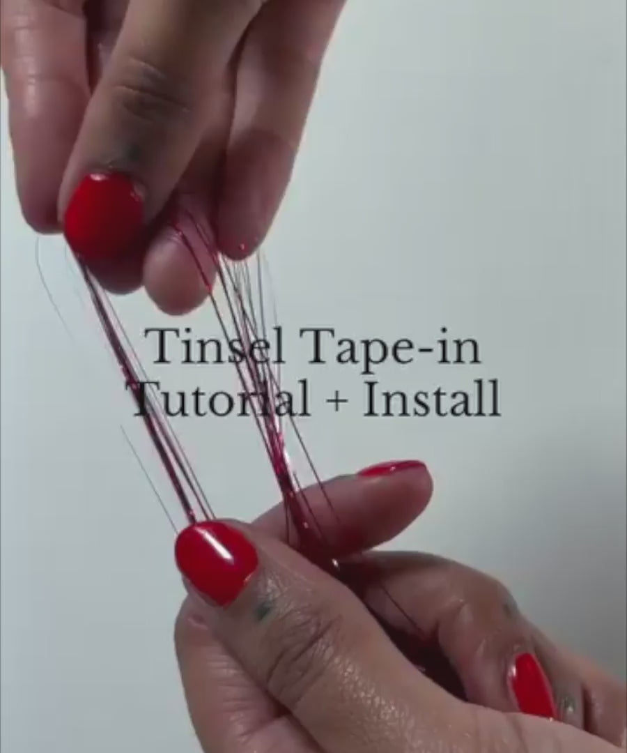 Video of the Hair Tinsel Tape-In Kit - video preview