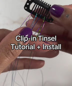 Hair Tinsel Clip In Kit product video 19
