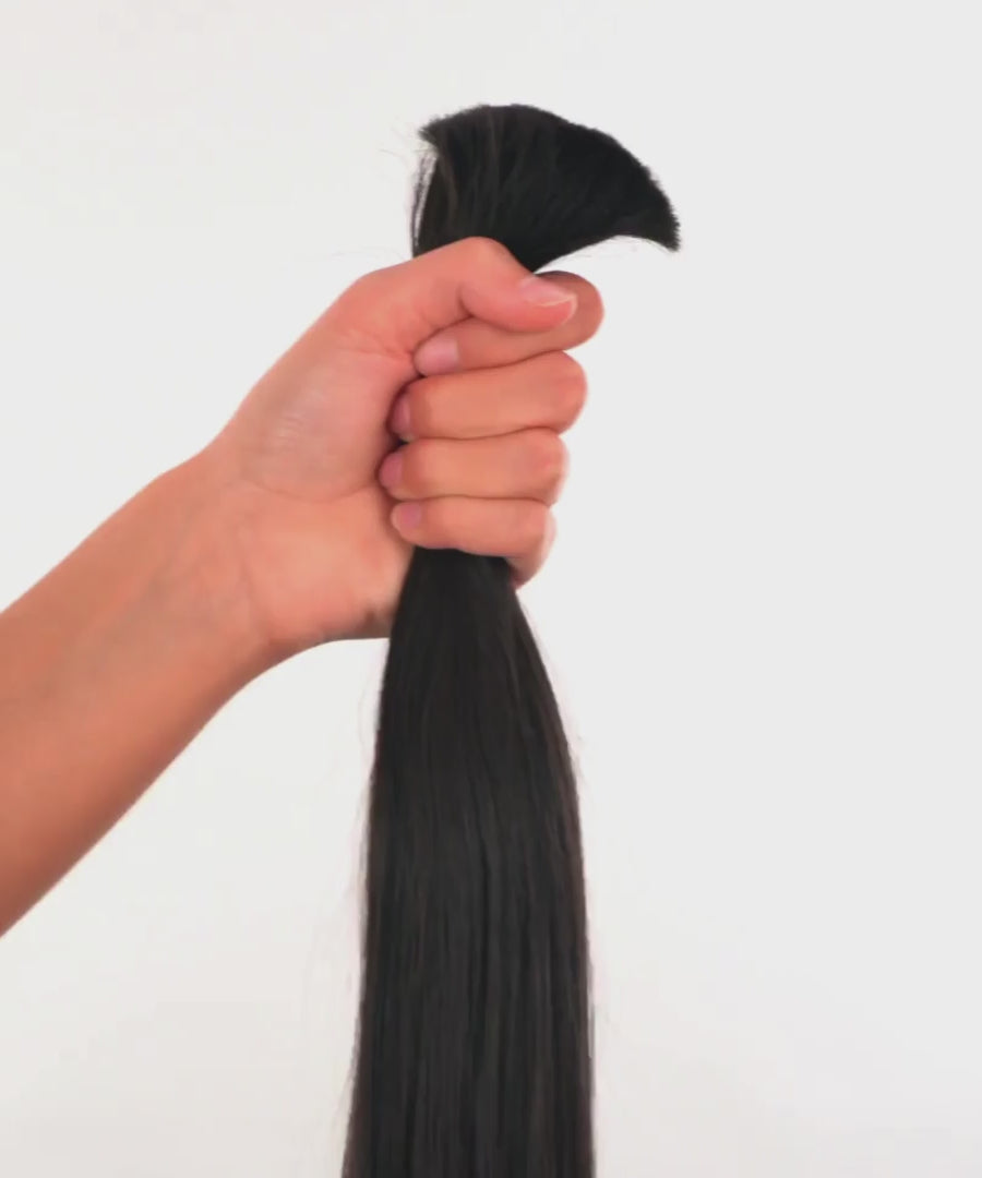 straight bulk hair texture video - video preview