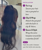 Wavy Clip-In Ponytail Installation Video