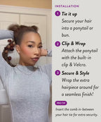 Relaxed Straight Clip-In Ponytail Installation Video