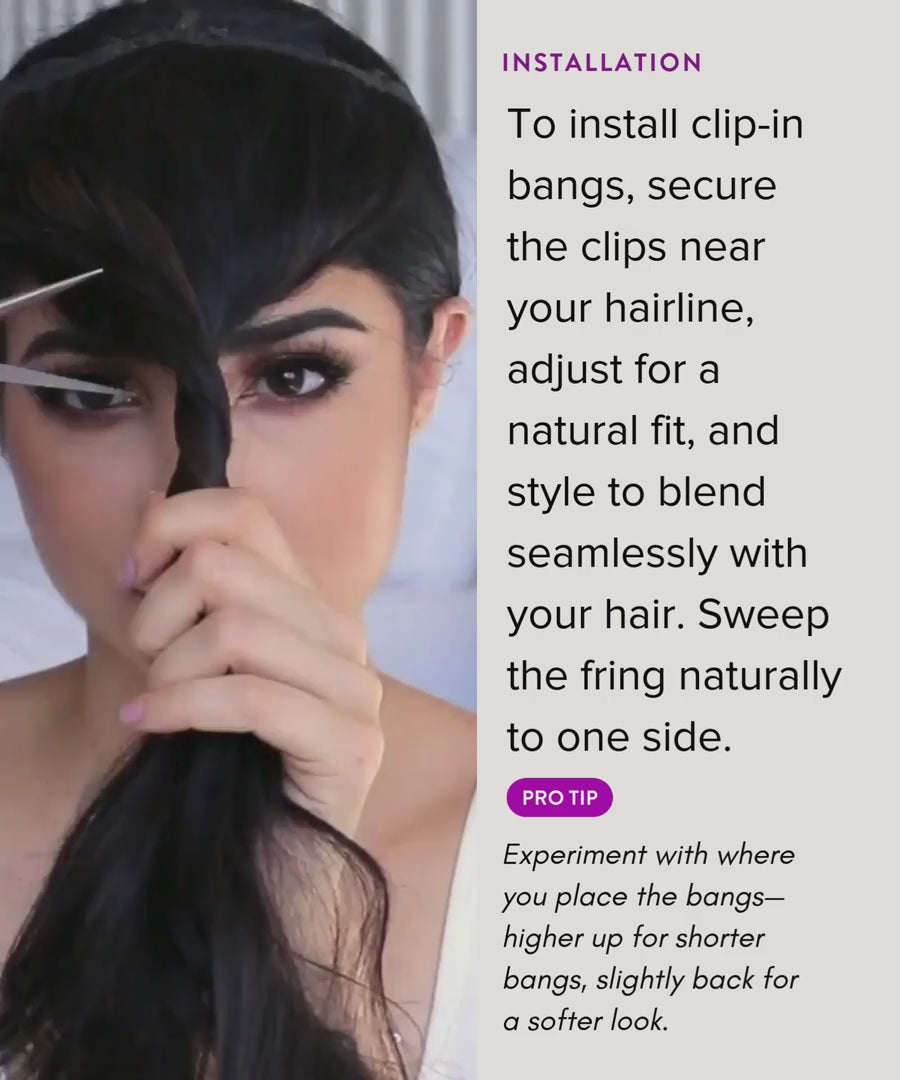 Clip-In Bangs Bangs - video preview