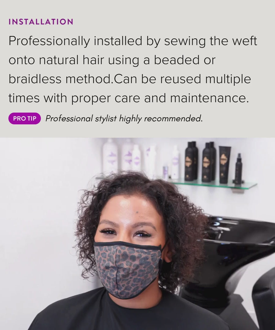 Straight Virgin Hand-Tied Weft Hand-Tied Weft