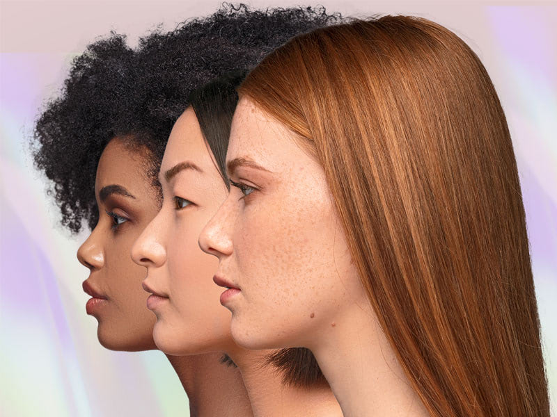 diverse hair extension models