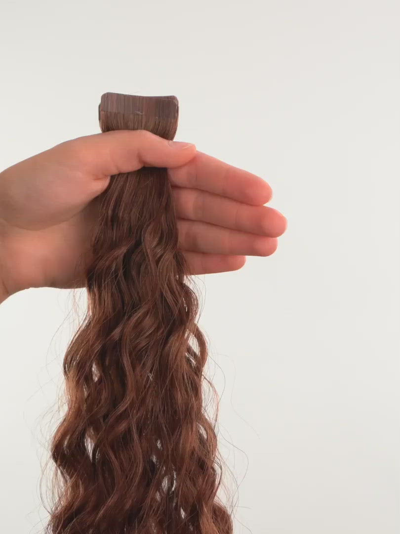 Curly Classic Tape-In Hair Extensions product video preview