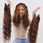 curly perfect crown hair extensions clip-in crowns by locks