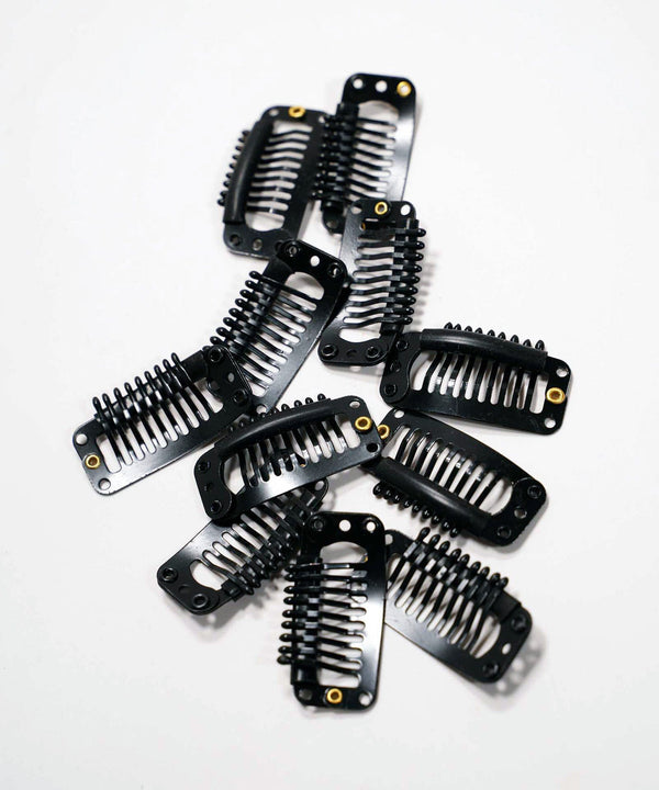 Perfect Locks / Snap Clips for Hair Extensions & Wigs / Black