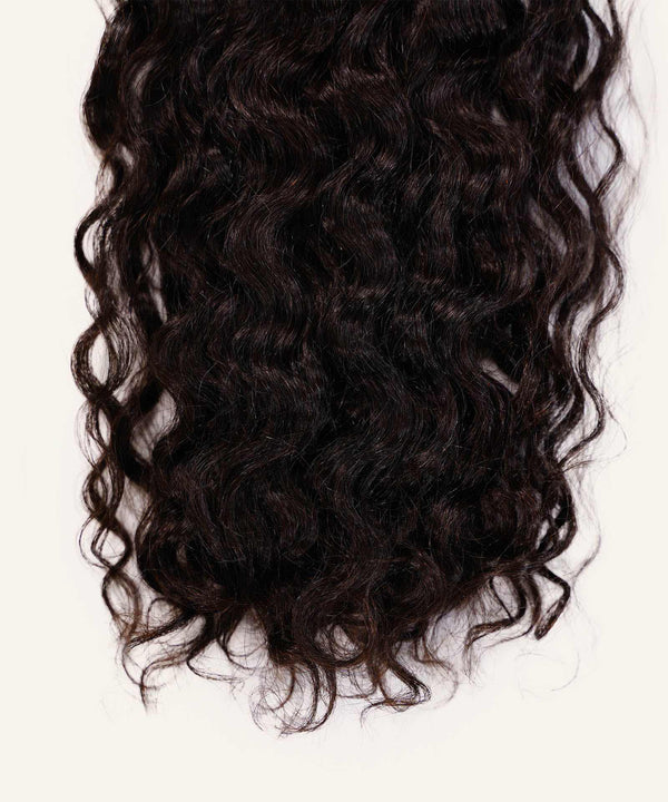 Curly Double Drawn Hand-Tied Weft