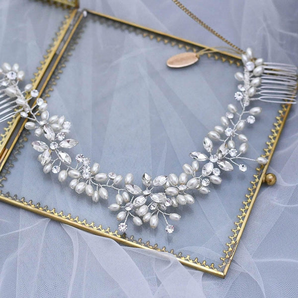 flora tiara comb bridal accessories by perfect locks