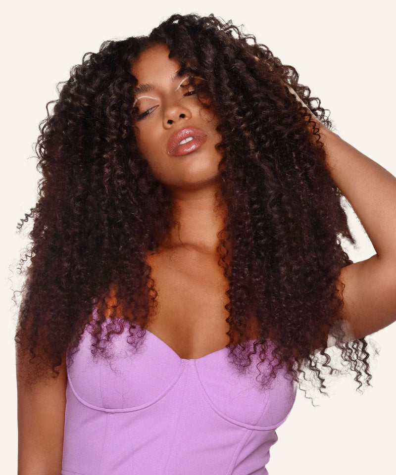 kinky curly perfect crown hair extensions clip-in crowns by locks