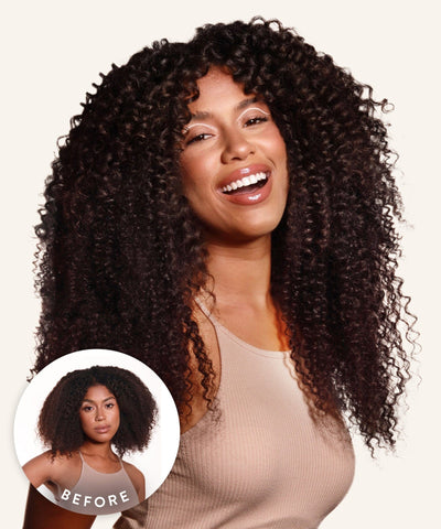 kinky curly perfect crown hair extensions clip-in crowns by locks