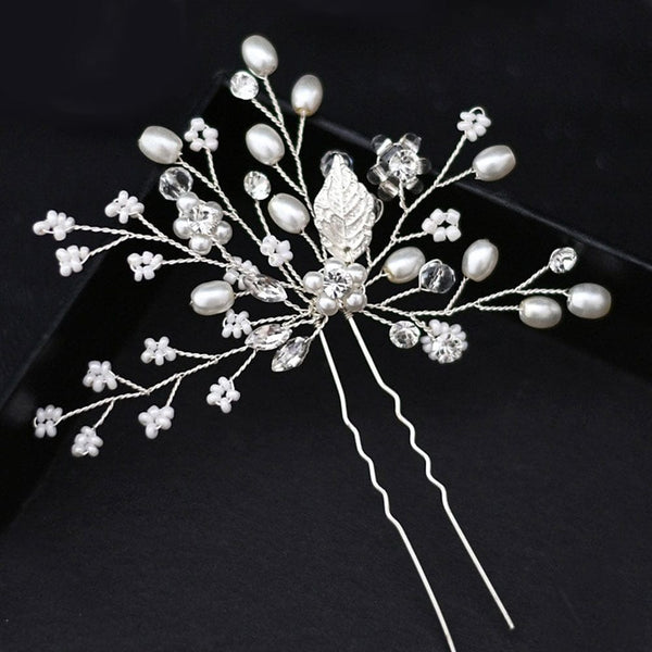 pearl elegance hair pin bridal accessories by perfect locks
