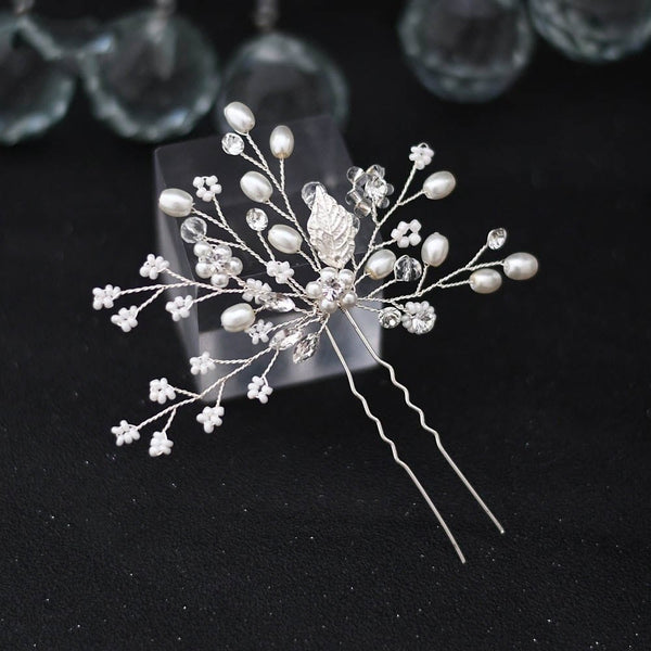 pearl elegance hair pin bridal accessories by perfect locks