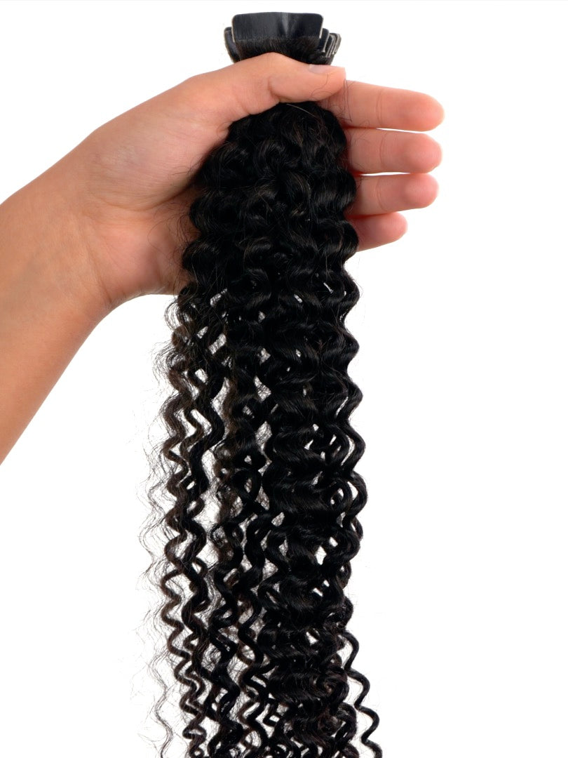 kinky curly tape-in hair tape-ins by perfect locks - video preview